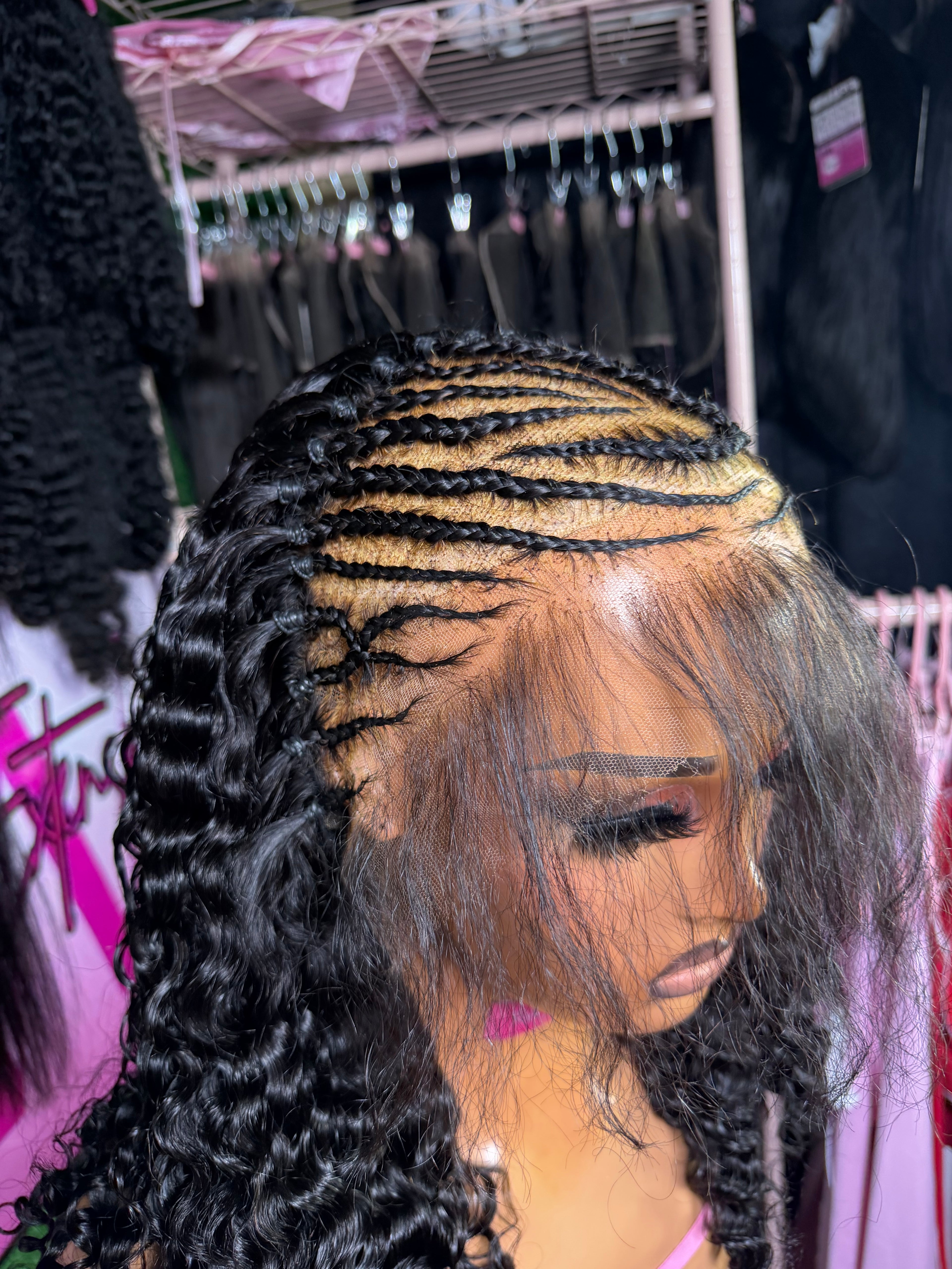 Exotic Curls x Fulani Braids Customized - READY TO SHIP x WEAR